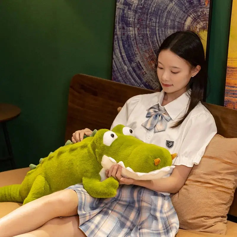 peluche crocodile géante