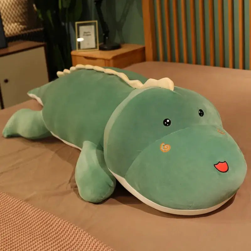 Peluche Crocodile Kawaii - Vert / 80cm