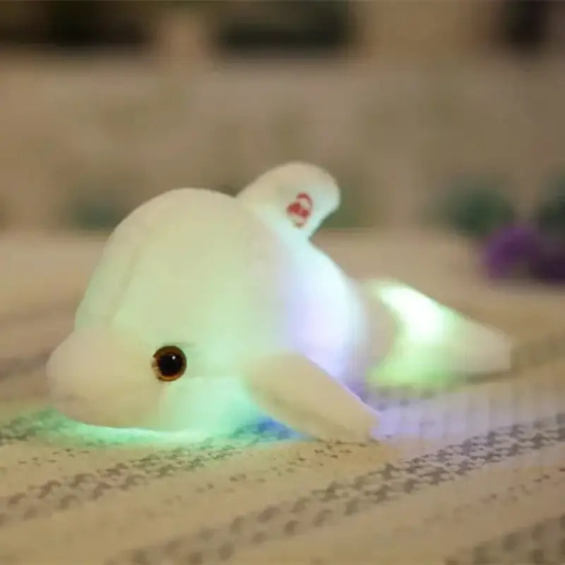 peluche dauphin lumineux - Blanc