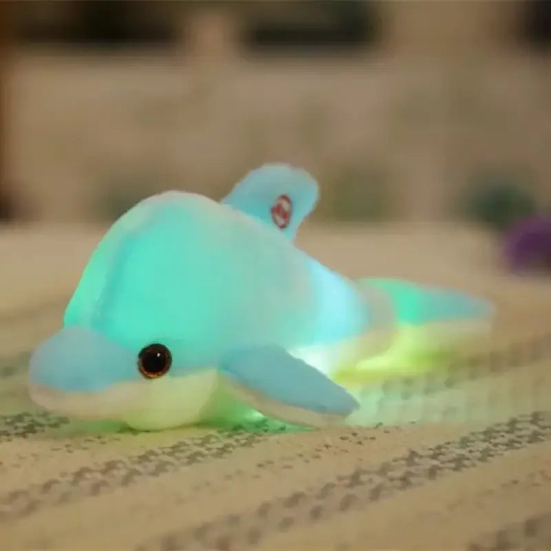 peluche dauphin lumineux - Bleu
