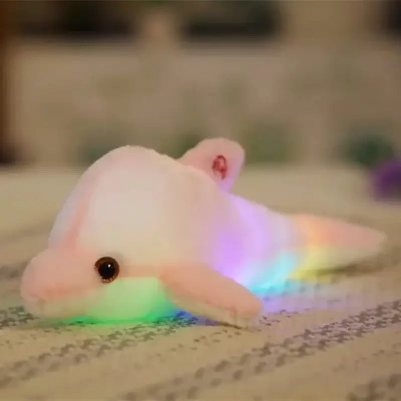 peluche dauphin lumineux - Rose