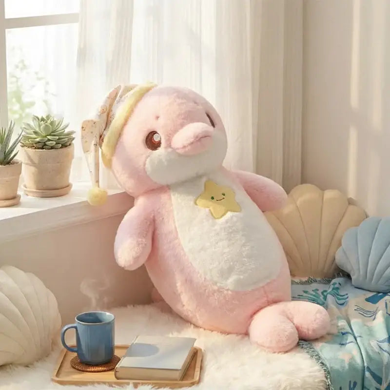 peluche de dauphin - Rose