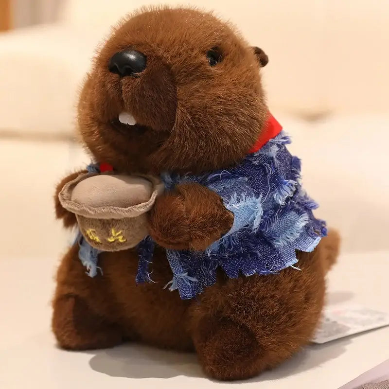 peluche de marmotte - Brun Foncé / 26cm