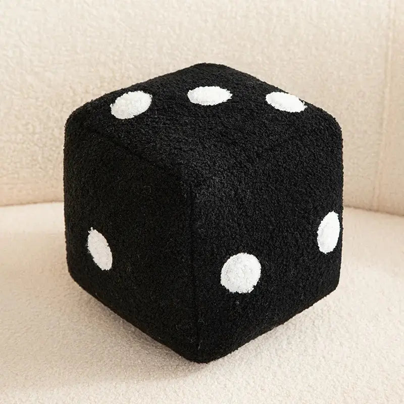 dé en peluche - Noir / 20cm