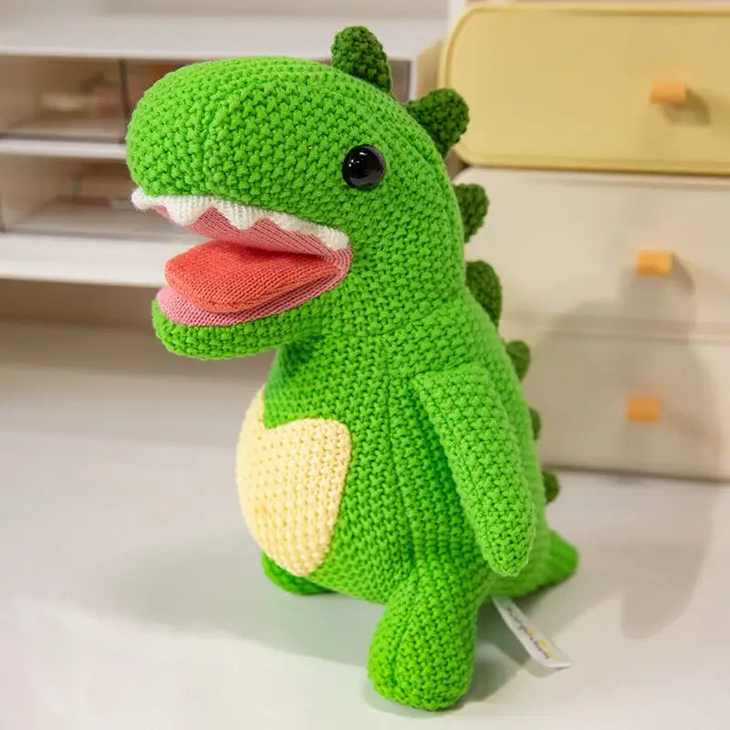 peluche dinosaure crochet - Vert Clair