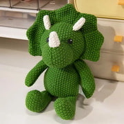 peluche dinosaure crochet - Vert Foncé