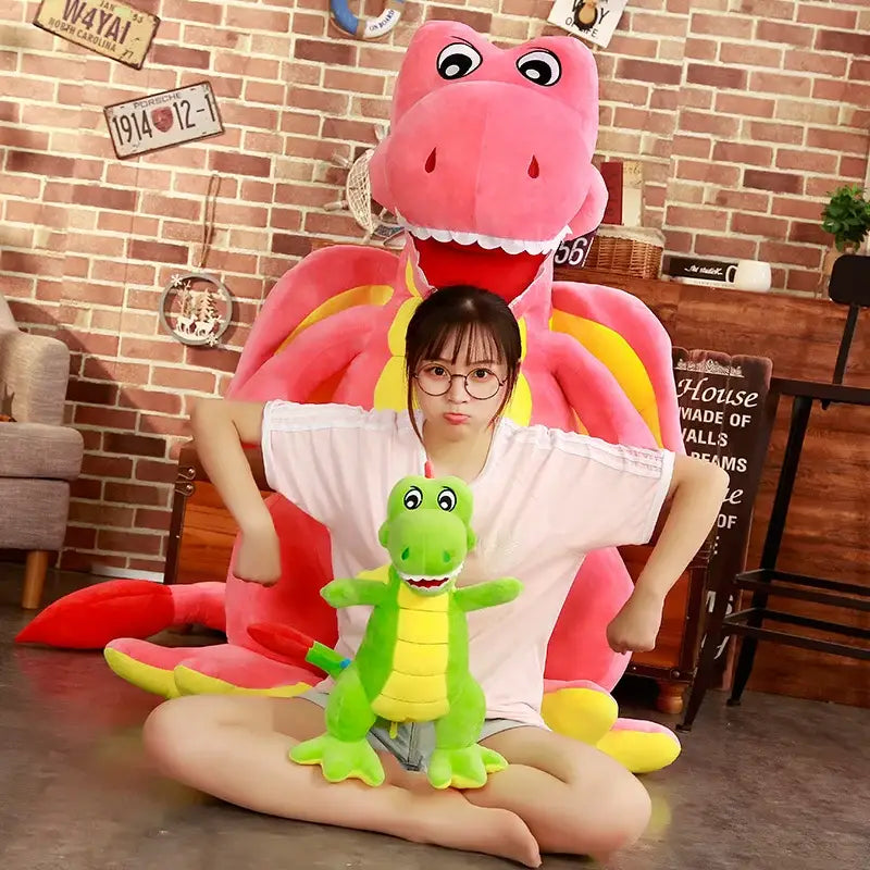 peluche dinosaure géante