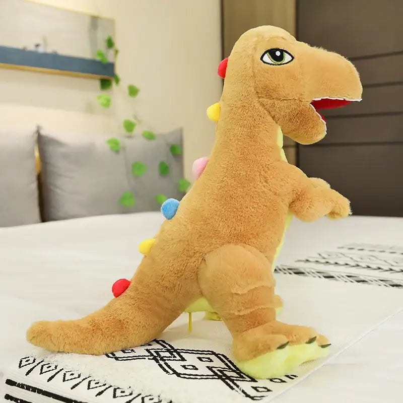 peluche dinosaure orange - 60cm