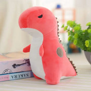 peluche dinosaure rouge - 30cm