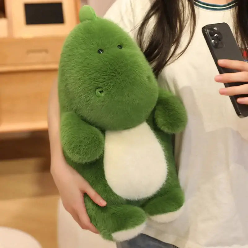 peluche dinosaure vert