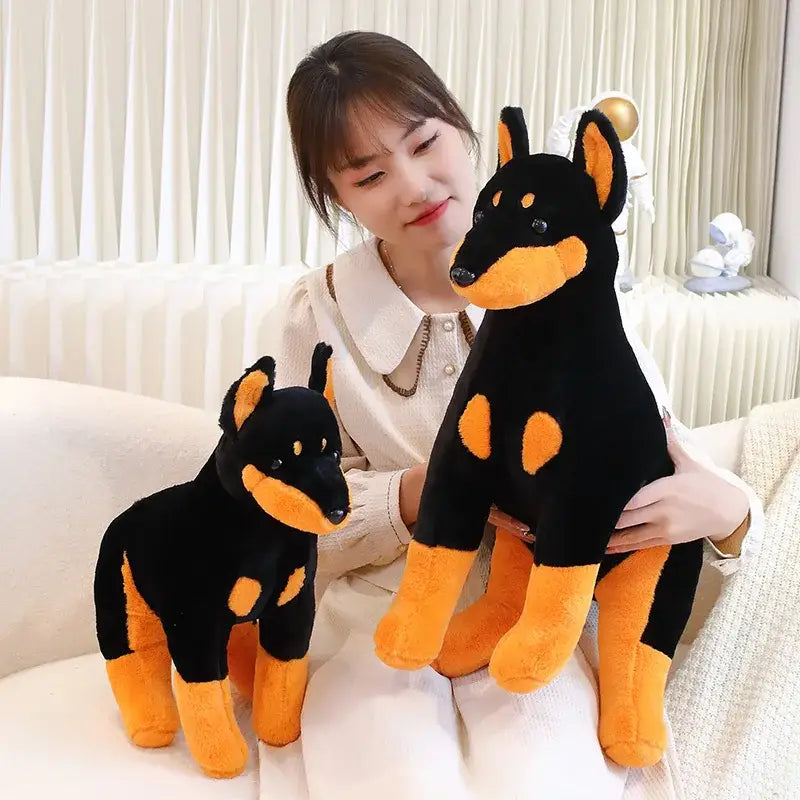 peluche doberman