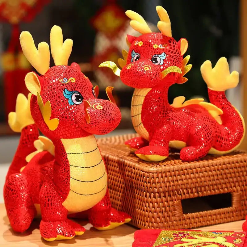 peluche dragon chinois
