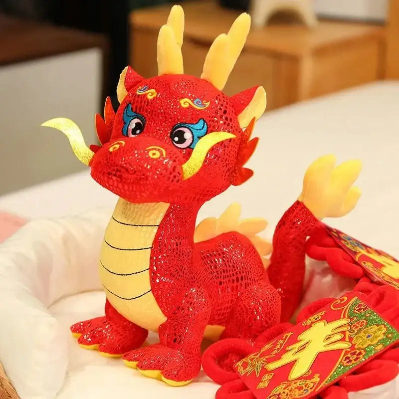 peluche dragon chinois