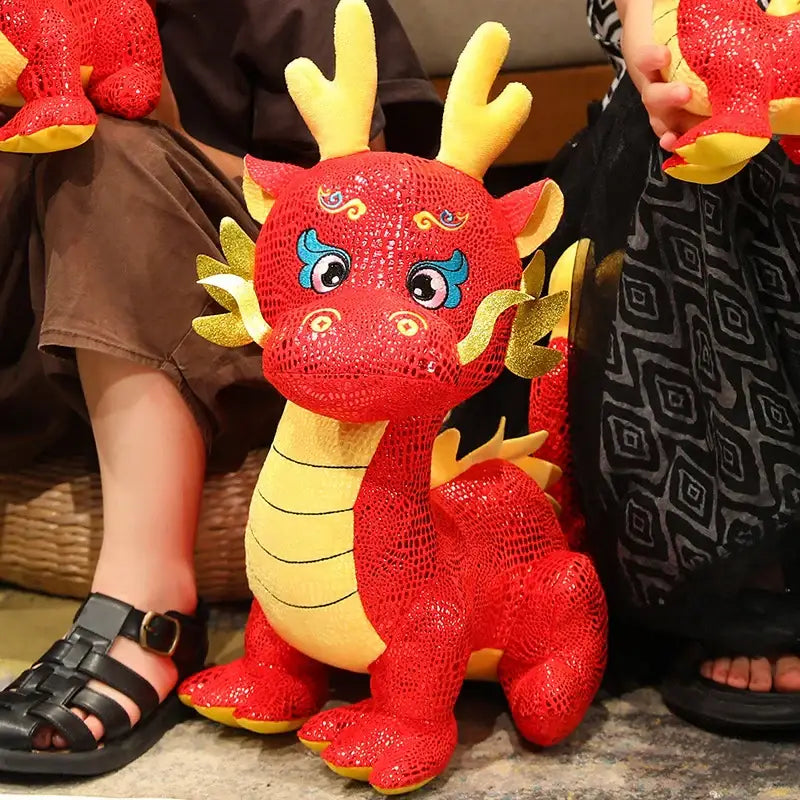 peluche dragon chinois