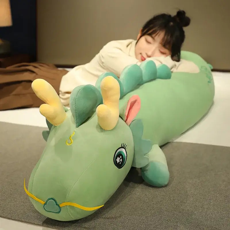 peluche dragon vert