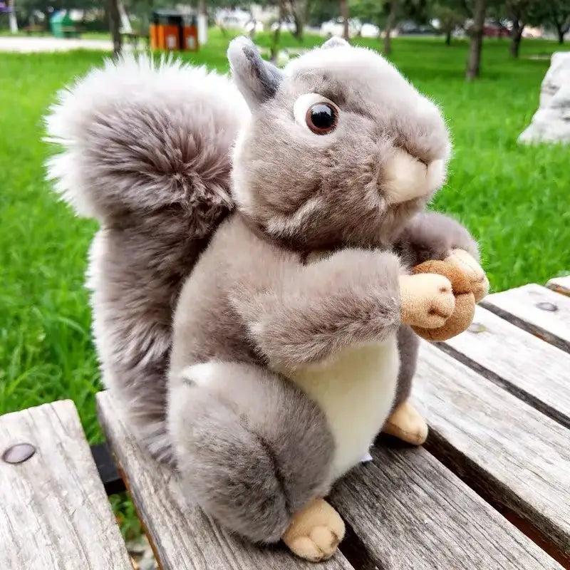 Peluche Ecureuil Mignon - Gris / 20cm