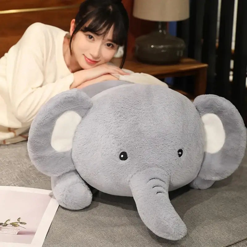 peluche elephant oreiller