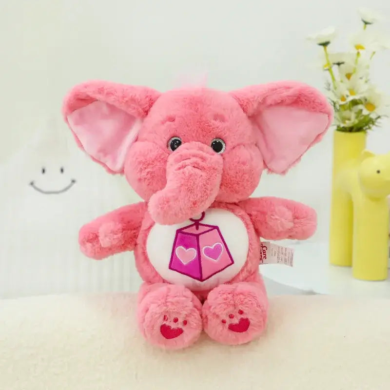 peluche elephant rose bebe