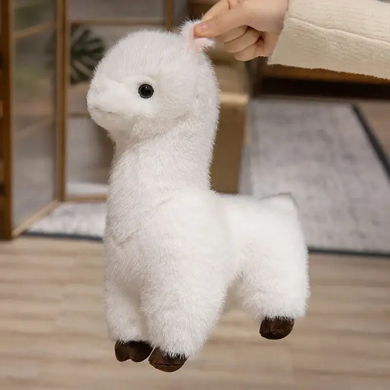 peluche en alpaga - Blanc / 30cm