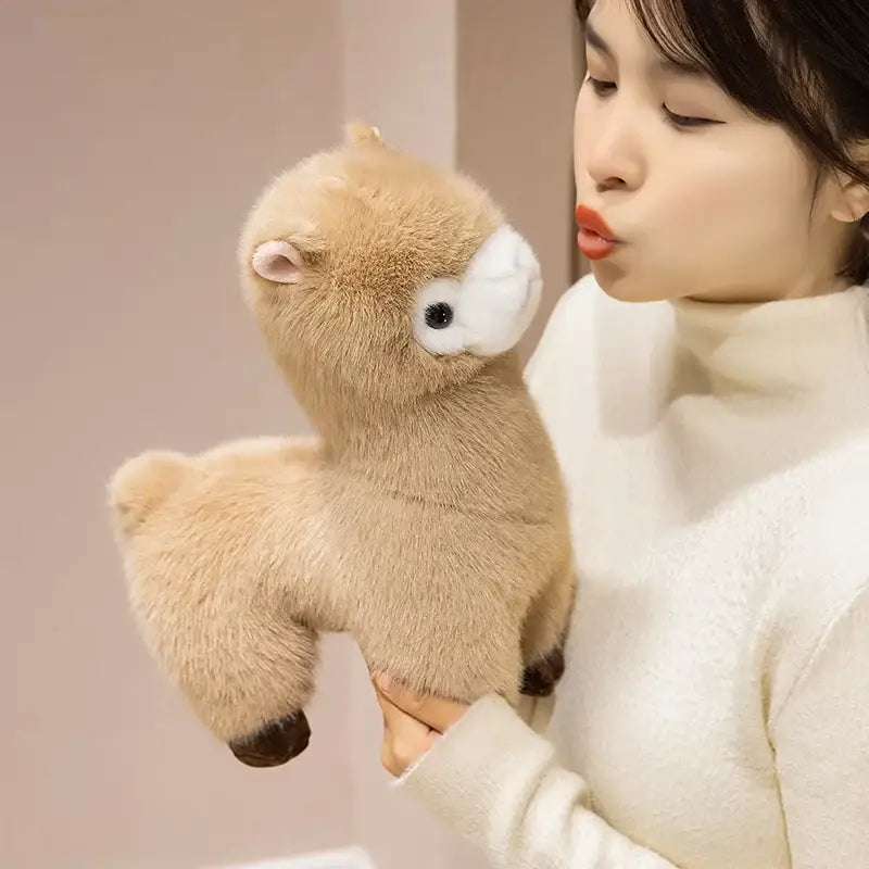 peluche en alpaga - Brun / 30cm