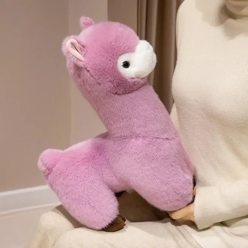 peluche en alpaga - Rose / 30cm