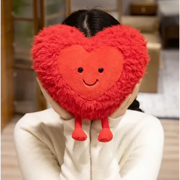 peluche en coeur