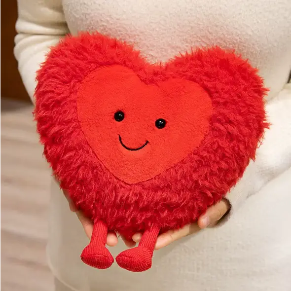 peluche en coeur