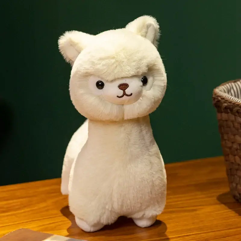 peluche en poil d’alpaga - Blanc / 23cm