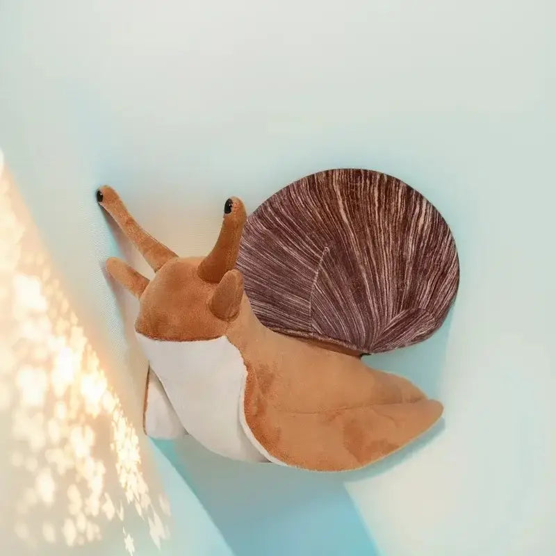 peluche escargot realiste