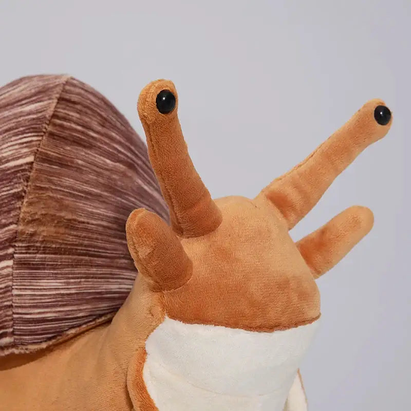 peluche escargot realiste