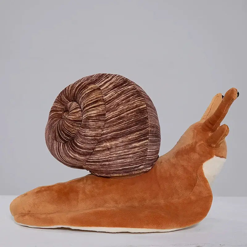 peluche escargot realiste