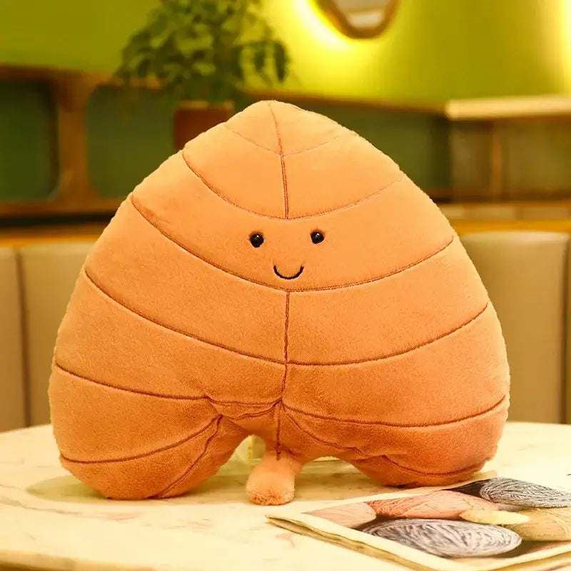 peluche feuille Brun Clair