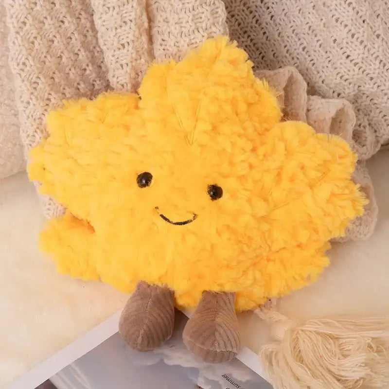 peluche feuille d’erable - Jaune