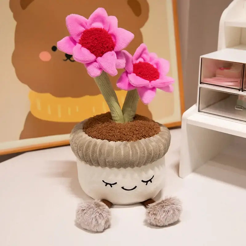 peluche fleur rose Pink Flower