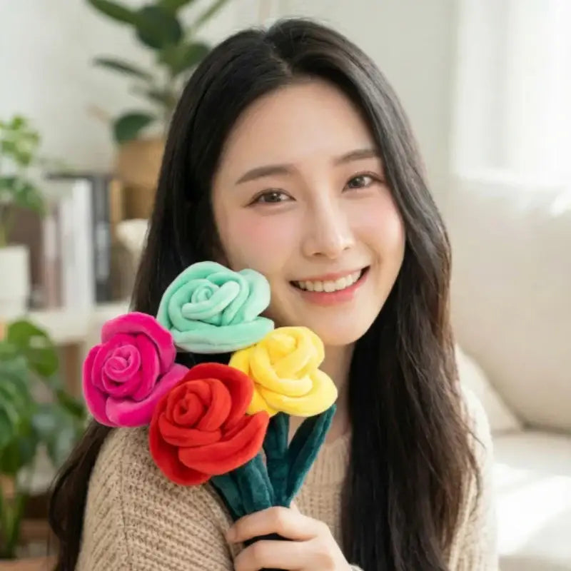 peluche fleurs