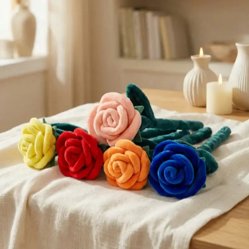 peluche fleurs