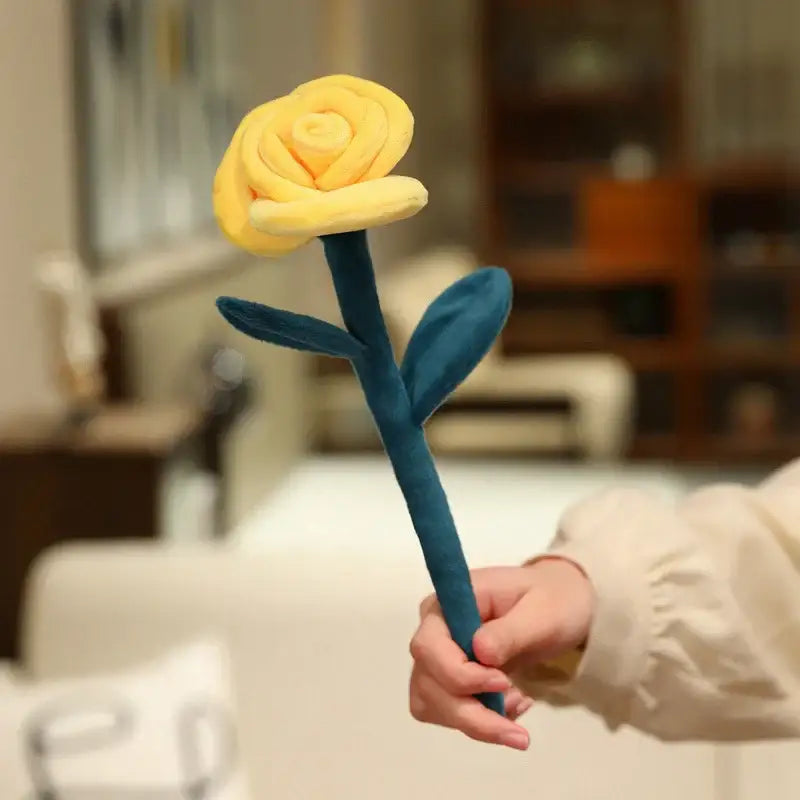 peluche fleurs - Jaune