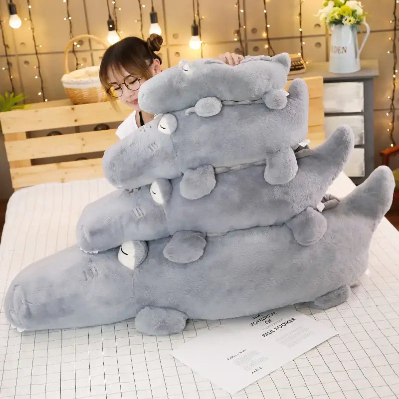 peluche géante crocodile