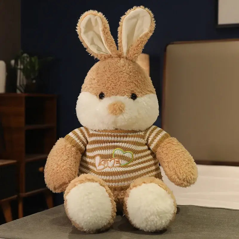peluche géante lapin - Brun / 110cm