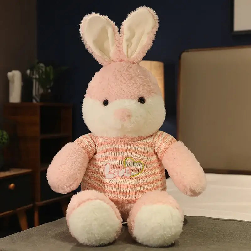 peluche géante lapin - Rose / 90cm