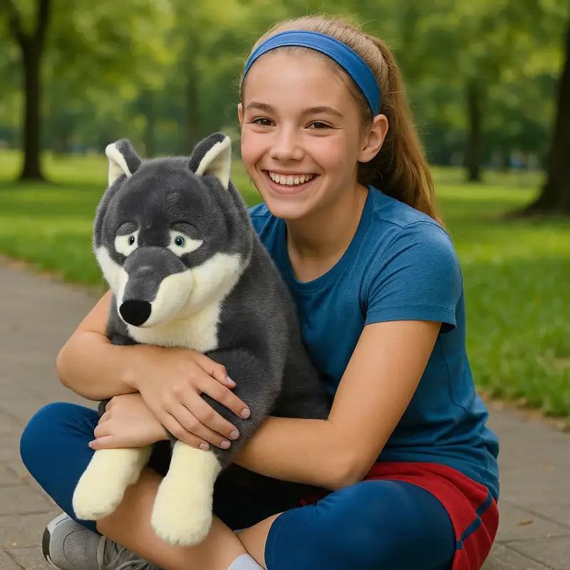 peluche géante loup