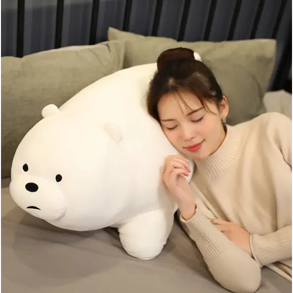 peluche géante ours blanc