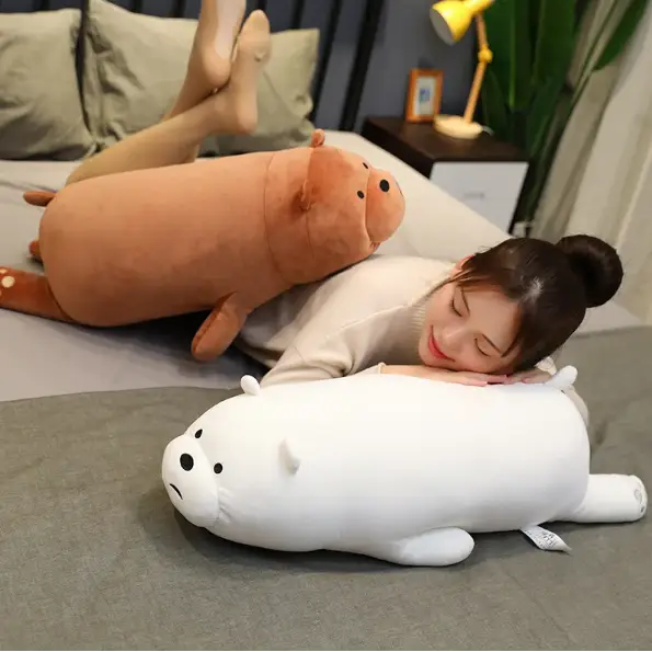 peluche géante ours blanc