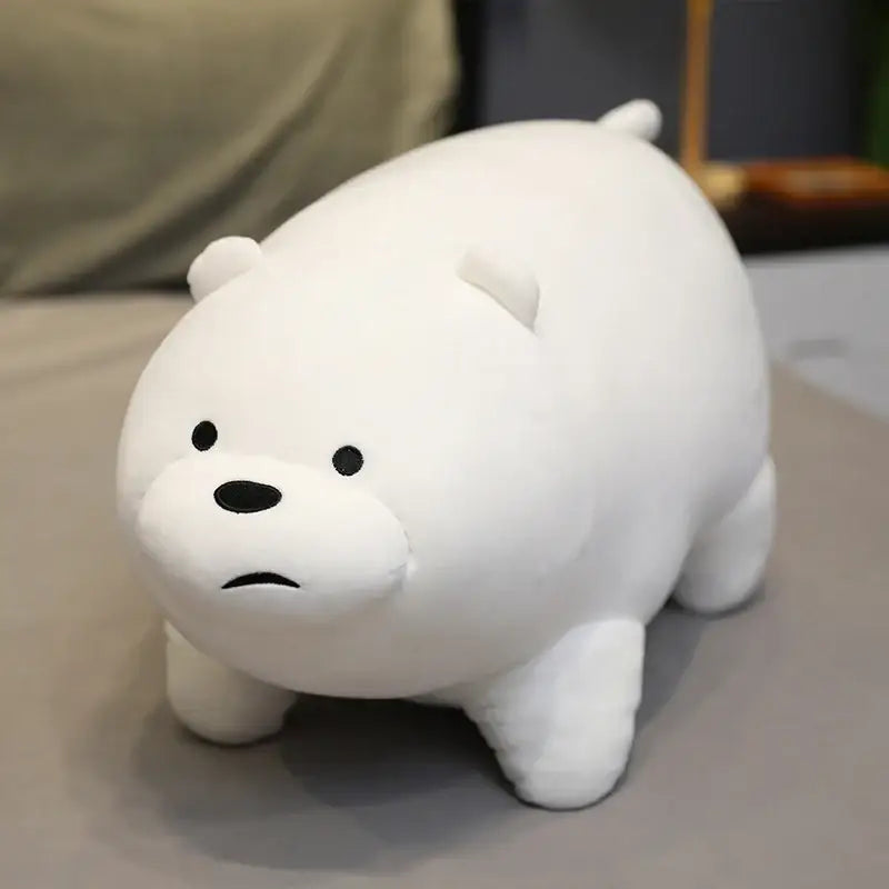 peluche géante ours blanc - Assis / 25cm