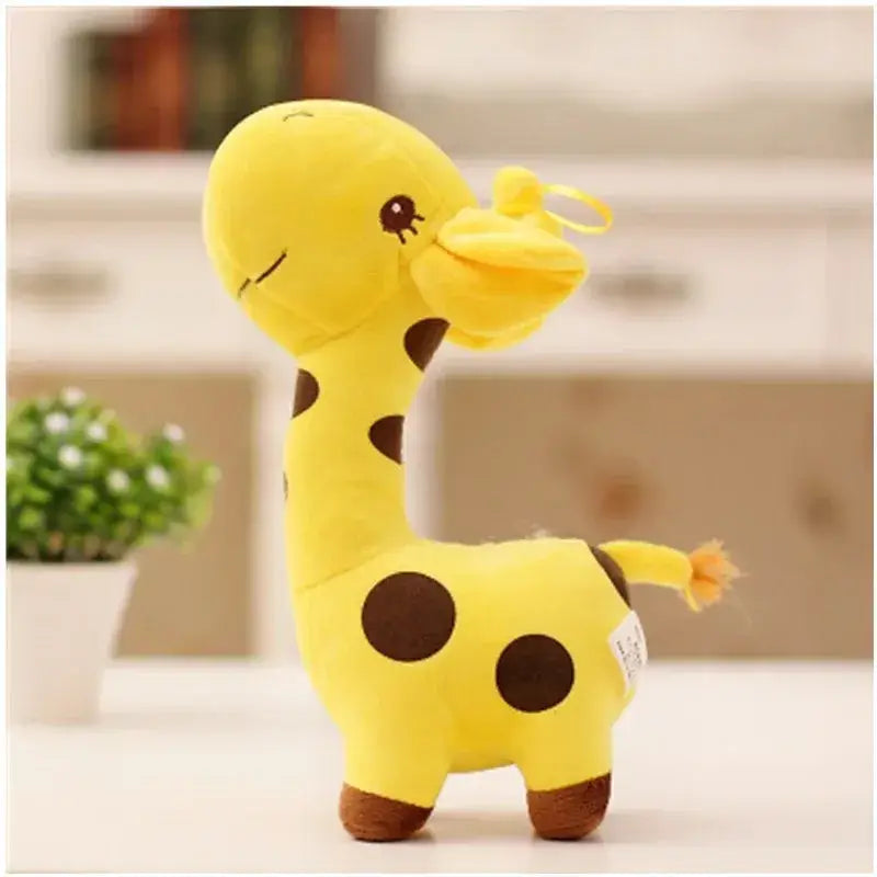 peluche girafe jaune