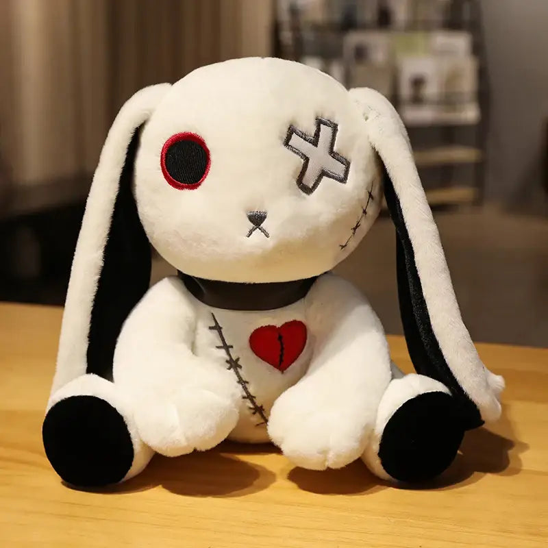 peluche gothique - Blanc / 25cm