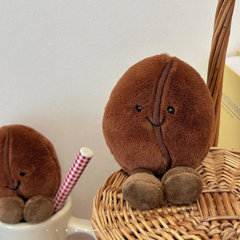 peluche grain de café - 21cm Including feet