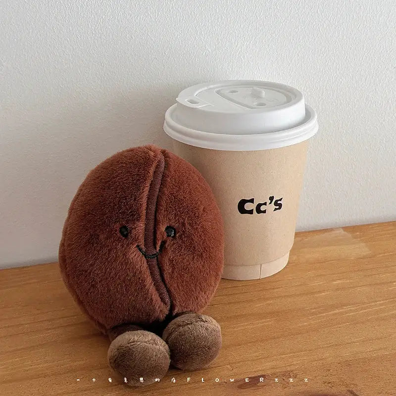 peluche grain de café - 21cm Including feet