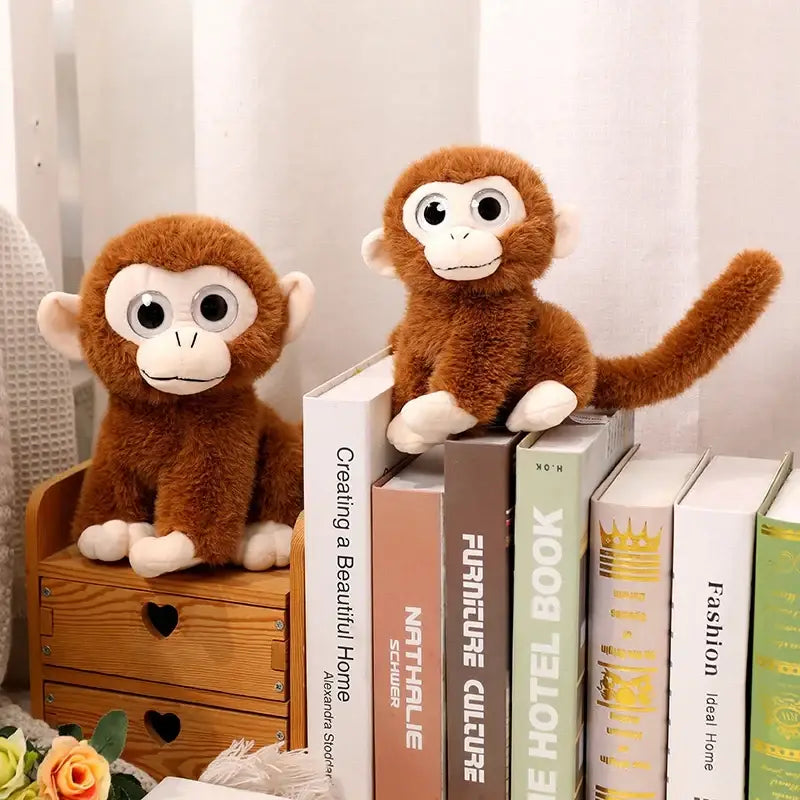 peluche gros yeux singe