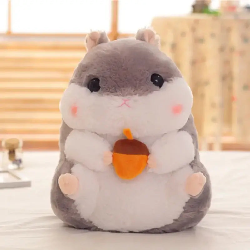 peluche hamster grande - Gris / 38cm